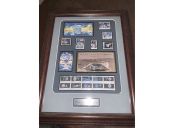 Space Exploration Framed Stamp Collection