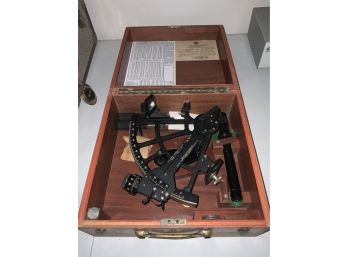 US Navy Sextant Mark 2 In Fitted Wooden Case