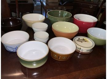Assorted Vintage And Designer Mixing Bowls