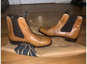 Pair Of Loake Leather Boots Size 12, Newbury Pattern With Garment Bag