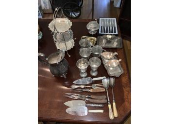 Assorted Silver-plate And Flatware