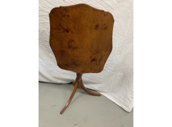 Tiger Maple Tilt Top Candle Stand