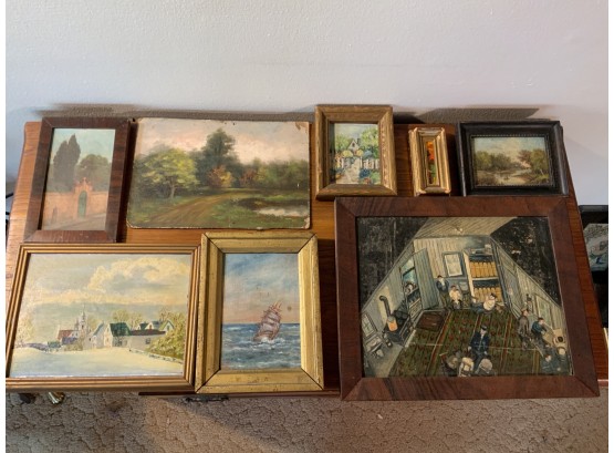 8 Original Small Paintings