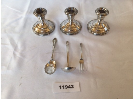 6 Piece Silver Lot, Total Flatware Weight: 78 Grams