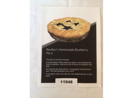 Home Made Blueberry Pie Gift Certificate (#2)
