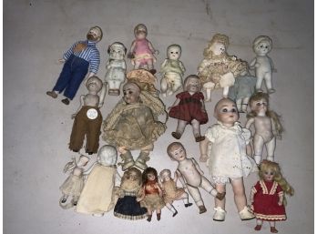 19 Antique And Vintage Porcelain Head Dolls