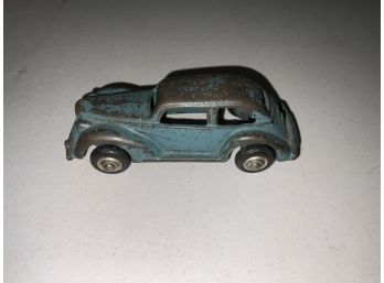 Cast Iron Toy Arcade Blue Sedan
