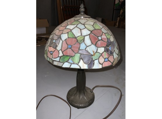 Small Lead Glass Table Lamp