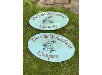 2 Old Wethersfield Company Signs