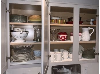 3 Shelves Of Assorted Glass, Collectibles And China