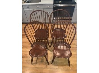 D.R. DIMES Bow Back Set Of 4 Chairs