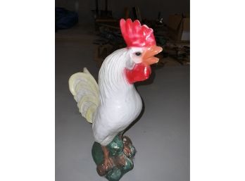Cement Painted Rooster