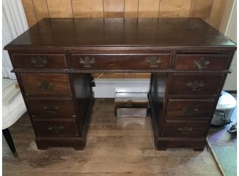 Double Bank Desk With Chair