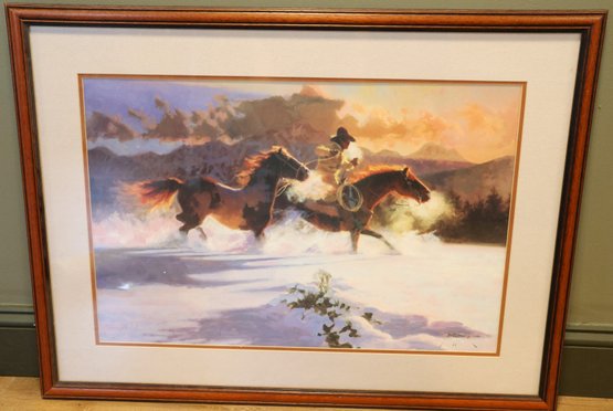 Vintage 1993 Dan Mieduch Twilight Of The Gods Lithograph Print
