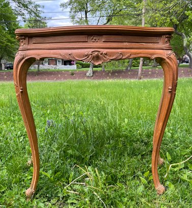 Antique French Wood Console Table