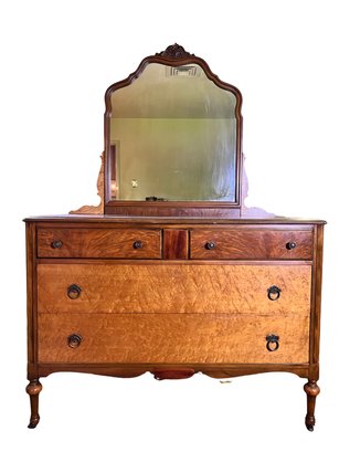 Antique J.K. Rishel Furniture Co Dresser With Mirror