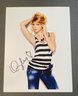 AUTOGRAPHED 8X10 COLOR HAND SIGNED PHOTOGRAPH TANK TOP TAYLOR SWIFT W/COA