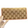 Gucci Continental Long Flap Wallet Pink Lining Authentic