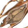 Cartier Marcello Leather Enamel Bag Brown SV Metal Handbag Ladies