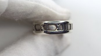 Tiffany & Co. Atlas Roman Numeral Ring & Ring Size 6.75 Sterling Silver .925