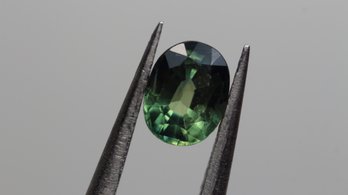 LOOSE GREEN SAPPHIRE  1.13CT 7mm X 5mm X 3.5mm NATURAL JEWELRY GEMSTONE OVAL CUT