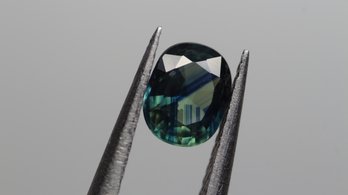 LOOSE BLUE GREEN SAPPHIRE  1.1CT 7mm X 5.5mm X 3.25mm NATURAL JEWELRY GEMSTONE OVAL CUT