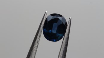 LOOSE BLUE SAPPHIRE  .80CT 6mm X 4.5mm X 3mm NATURAL JEWELRY GEMSTONE OVAL CUT