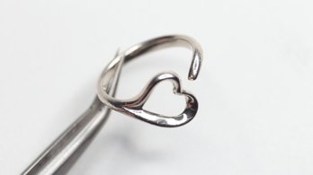 TIFFANY & CO HEART RING PERETTI NECKLACE STERLING SILVER .925 JEWELRY Authentic