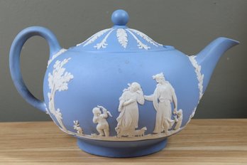 Wedgwood Blue Jasperware Teapot