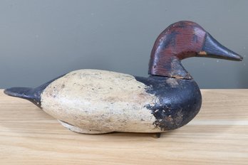 Antique Canvasback Wooden Duck Decoy