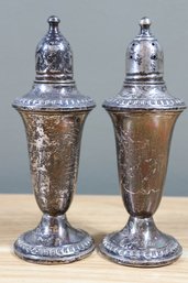 Vintage Sterling Silver Empire 241 Weighted Salt And Pepper Shakers