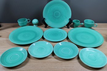 (12pcs) Fiestaware Light Green Dishes