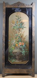 Vintage  Floral Bouquet In Urn Print Wall Art Decor