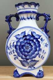 Porcelain Blue And White GZEL Vase Russia