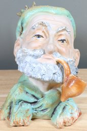 Dresden Antique Man Smoking Pipe