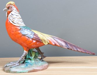 Handpainted Ceramic Pheasant Bird KB Italy