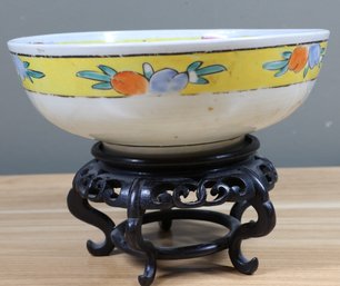 Antique Japanese Hand Painted Bowl