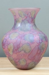 Vintage Hand Blown Jerusalem Art Glass Vase