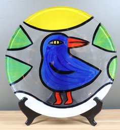 Vintage Kosta Boda Peace Bird Platter Designed By Ulrica Hydman Vallien