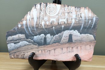 Sandstone Navajo Painting By Calvin Thomas