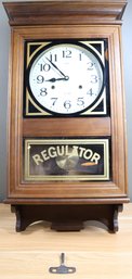 Vintage Russian Daekor 31 Day Regulator Chiming Pendulum Winding Wall Clock With Key