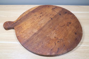 Large Round Wood Cutting Board