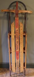 Vintage American Acme Co Rocket Plane 258 Runner Snow Sled