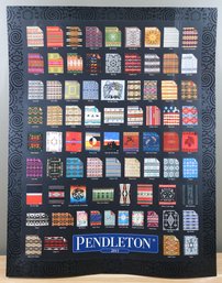 Pendleton Woolen Mills Blanket Varieties 28in. X 22in. Wall Poster 2011