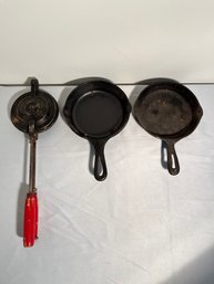 Cast Iron Pans & Cast Iron Egg Cooker