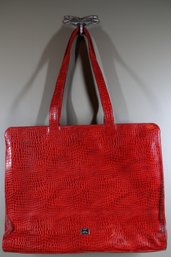 Moschino Red Leather Purse Handbag Vintage