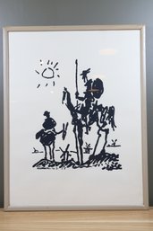 Pablo Picasso Don Quixote Sancho Panza De Mancha Lithograph Signed 10-3-1955