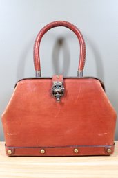 Vintage Etienne Aigner Handbag Oxblood Leather Purse Bag W/ Orig Tag