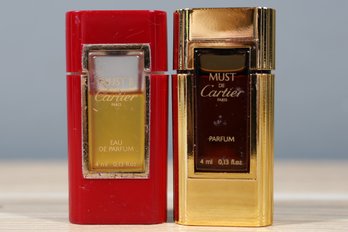 Must De Cartier And Must II De Cartier Sample Sized Perfume