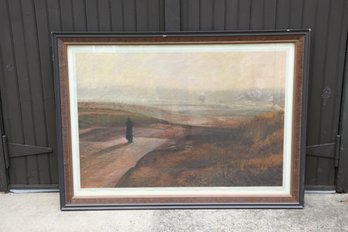 Scott Duce Pastel Landscape Framed Large Signed